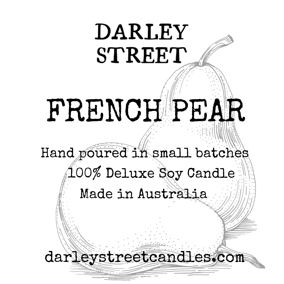 French Pear Soy Candle Australia