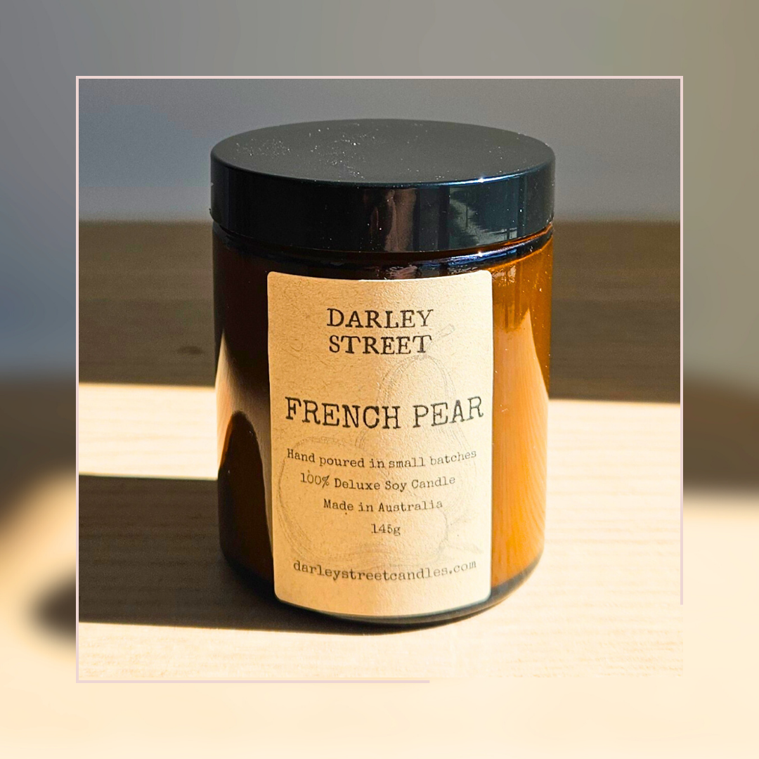 French Pear Soy Candle Central Coast NSW