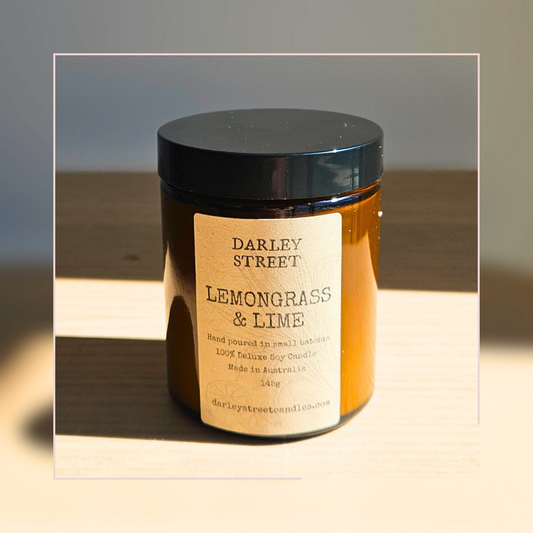 Lemongrass and Lime Soy Candle Central Coast NSW