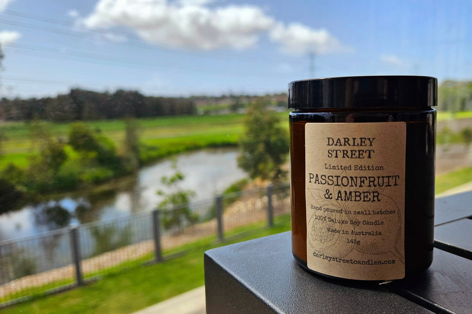 Passionfruit & Amber Soy Candle - Darley Street Candles