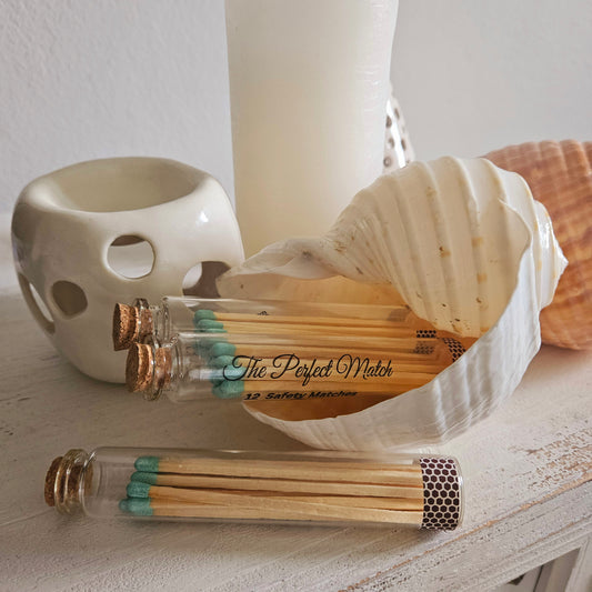 Teal Candle Matches - Darley Street Candles